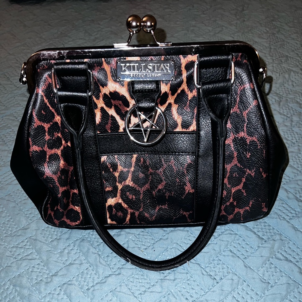 Killstar leopard print handbag